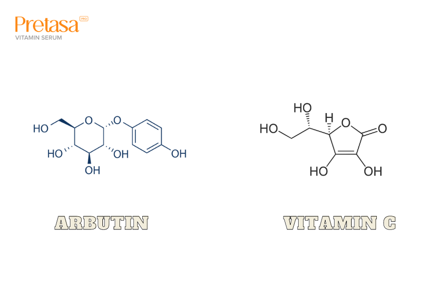 Cách kết hợp vitamin C với arbutin